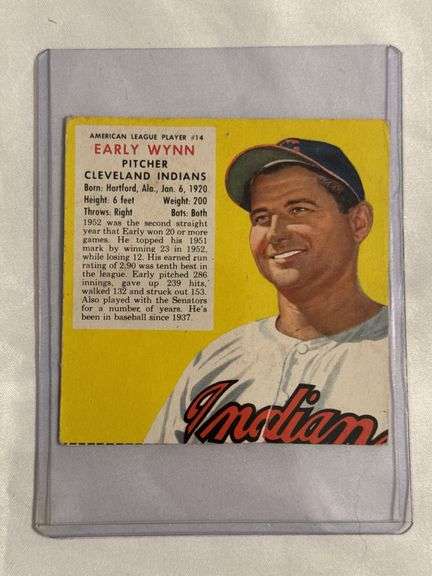 1953 Red Man Tobacco #14 Early Wynn image