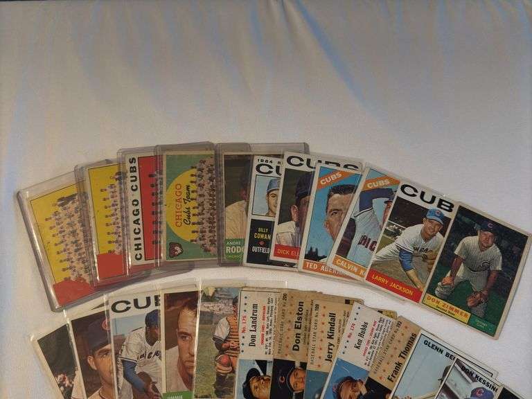 1960s Topps Chicago Cubs Lot