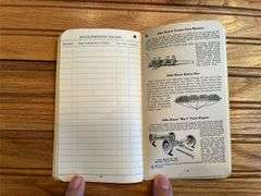 (2) 1954 John Deere Farmers Pocket Ledgers