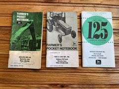 (3) 1967, 1973, 1992 John Deere Farmers Pocket Notebooks