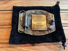 (3) John Deere Dubuque Works Belt Buckles