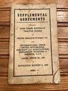 (2) John Deere Union Agreements