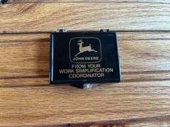 (2) John Deere 150th Anniversary Paperweight + 1970 Calendars