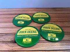 John Deere Popcorn Box, Cups, Coasters