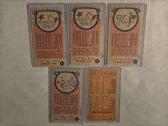 (5) 1970 Topps Basketball Cards