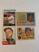 (4) 1960s Don Zimmer Baseball Cards