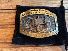 (3) John Deere Dubuque Works Belt Buckles