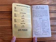 (2) 1955 + 1957 John Deere Farmers Pocket Ledgers