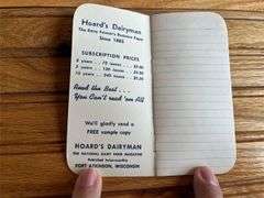 (3) Hoard’s Dairyman Notebooks