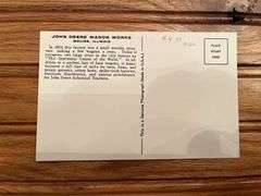 (4) John Deere Factory Postcards