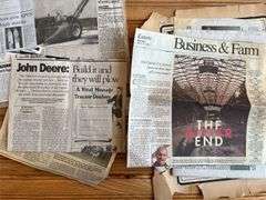 Newspaper + Magazine Clippings + Ads