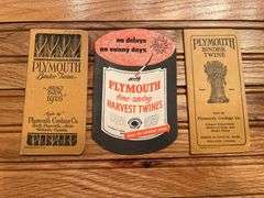 (3) Plymouth Binder Twine Sales Literature + Notebooks
