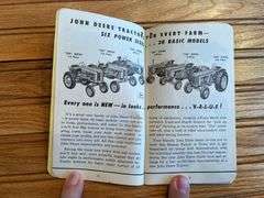 (2) 1955 + 1957 John Deere Farmers Pocket Ledgers
