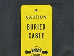(2) Warning Underground Cable SST Signs