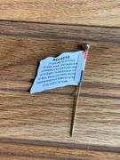 National Cream Separator Celluloid Flag Straight Pin