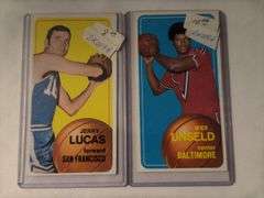 (2) 1970 Topps Jerry Lucas & Wes Unseld Cards