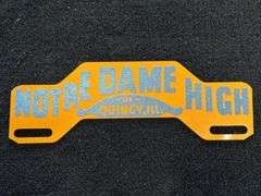 Notre Dame High (Quincy, IL) License Plate Topper