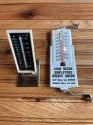 (2) John Deere Thermometers