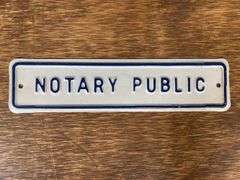 (2) Notary Public + Deliver Parcels in Rear SST Signs