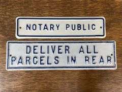(2) Notary Public + Deliver Parcels in Rear SST Signs