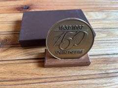(2) John Deere 150th Medallion + Notepad