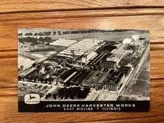 (4) John Deere Factory Postcards
