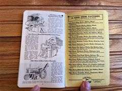 (2) 1955 + 1957 John Deere Farmers Pocket Ledgers