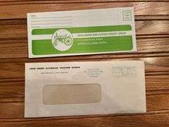 John Deere Employees Credit Union Envelopes