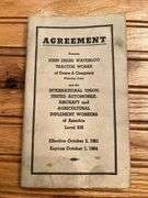 (2) John Deere Union Agreements