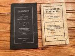 (2) John Deere Union Agreements