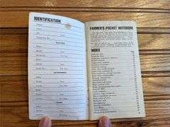 (3) 1967, 1973, 1992 John Deere Farmers Pocket Notebooks