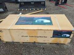 All Metal -23 ft x 22ft Double Garage Metal Shed - Model: K2119