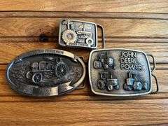 (3) John Deere Belt Buckles