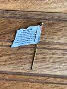 National Cream Separator Celluloid Flag Straight Pin