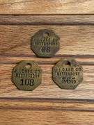(3) J.I. Case Bettendorf Tool Tags