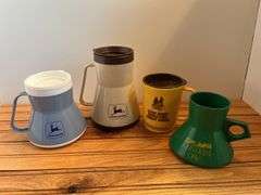 (4) John Deere Mugs