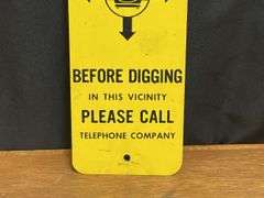 (2) Warning Underground Cable SST Signs