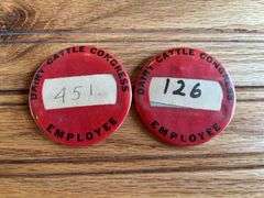 (2) Dairy Cattle Congress Employee Badges
