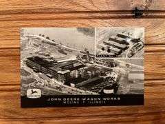 (4) John Deere Factory Postcards