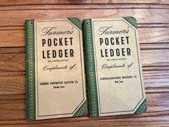 (2) 1954 John Deere Farmers Pocket Ledgers