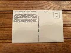 (4) John Deere Factory Postcards