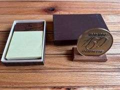 (2) John Deere 150th Medallion + Notepad