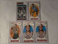 (5) 1970 Topps Basketball Cards