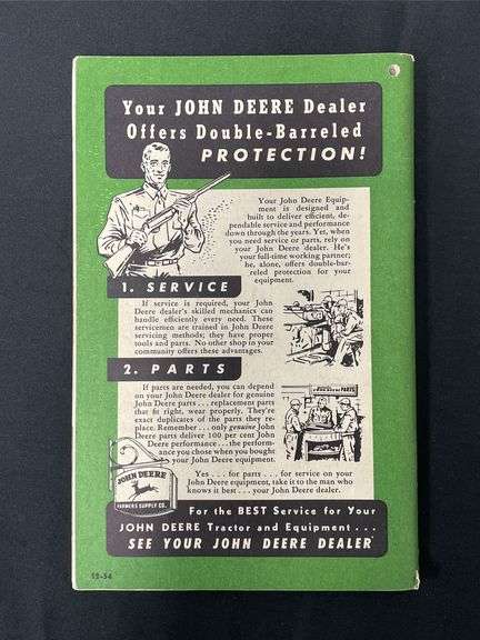 (2) John Deere 60 + 70  Operator Manuals