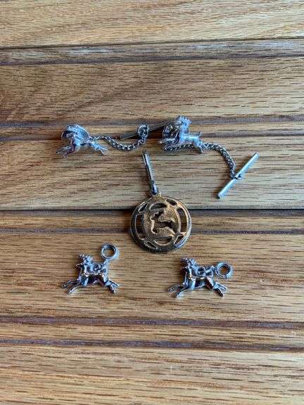 (5) John Deere Tie Pins + Charms image