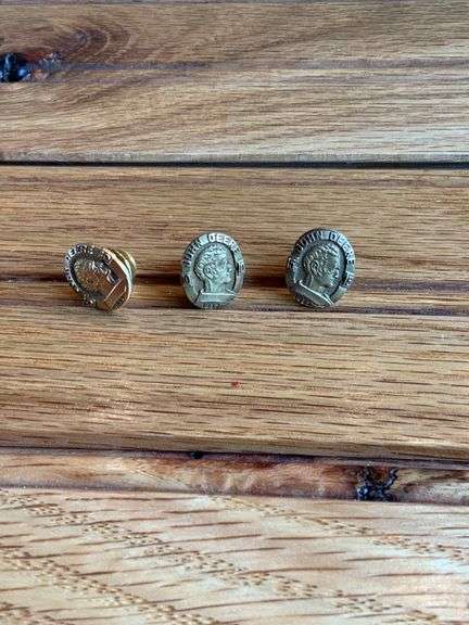 (3) John Deere 5, 10, 15 Year Service Pins image