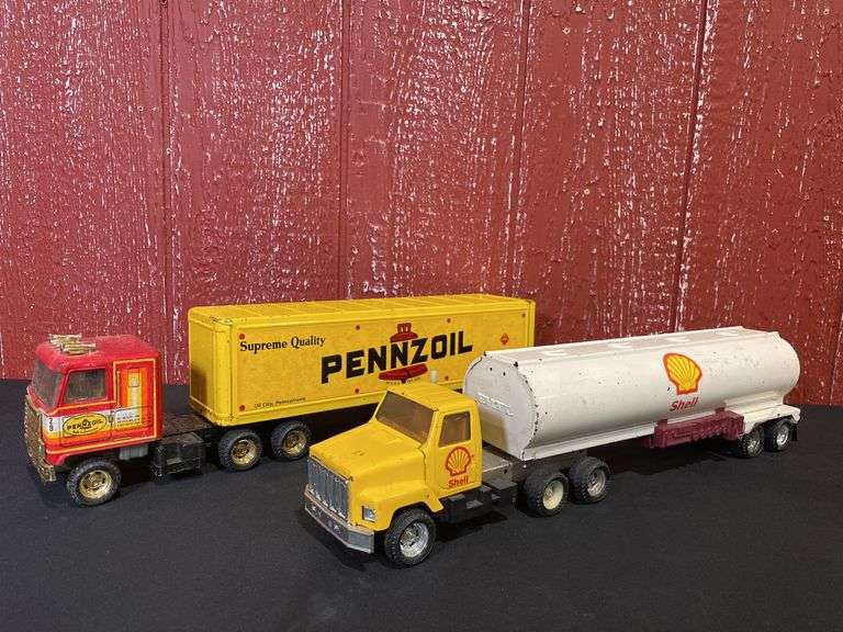 (2) Shell + Pennzoil Semis Ertl image