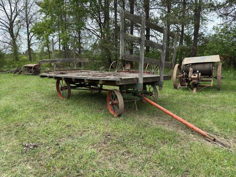 Steel Wheel Hay Wagon