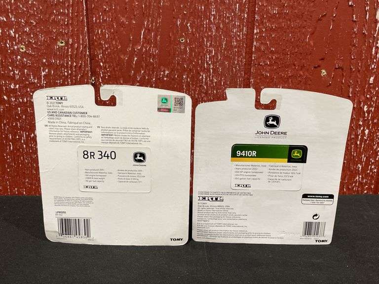 (2) 1/64 John Deere 8R 340 + 9410R NIB Ertl