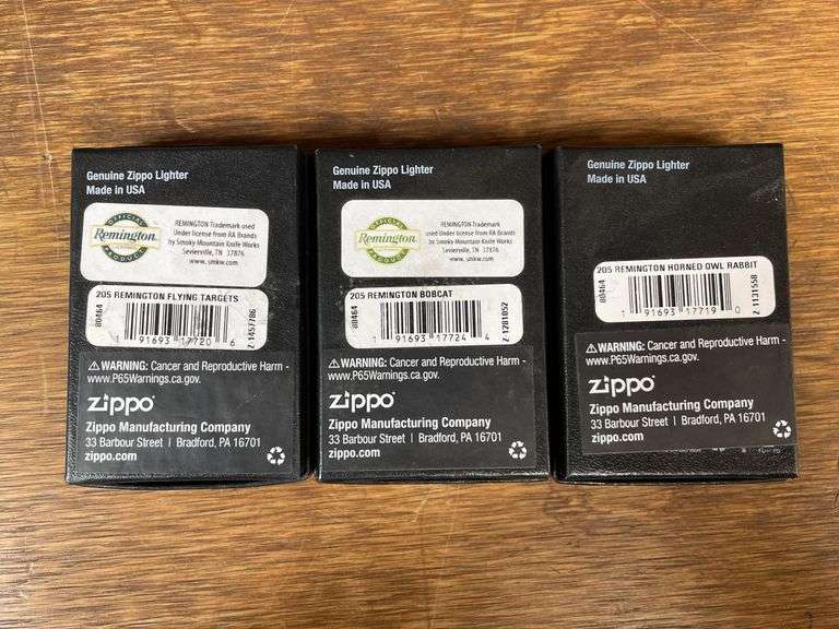 (3) Remington Lighters NIB Zippo